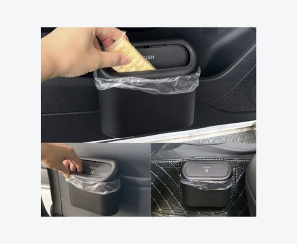 Basurero Papelera Para Auto Con Tapa Retráctil