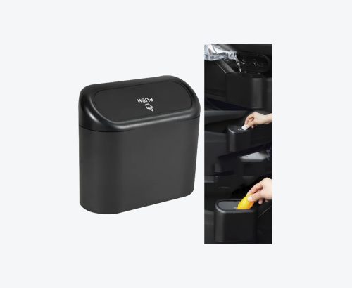 Basurero Papelera Para Auto Con Tapa Retráctil